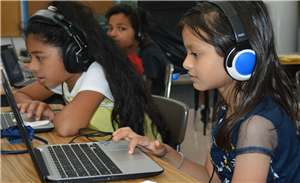 Students at Computers 